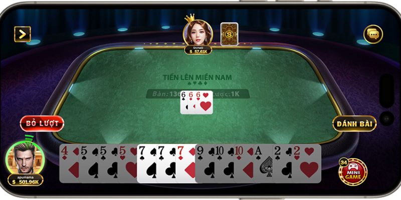 Mách bạn tuyệt chiêu trong game bài tiến lên miền Nam